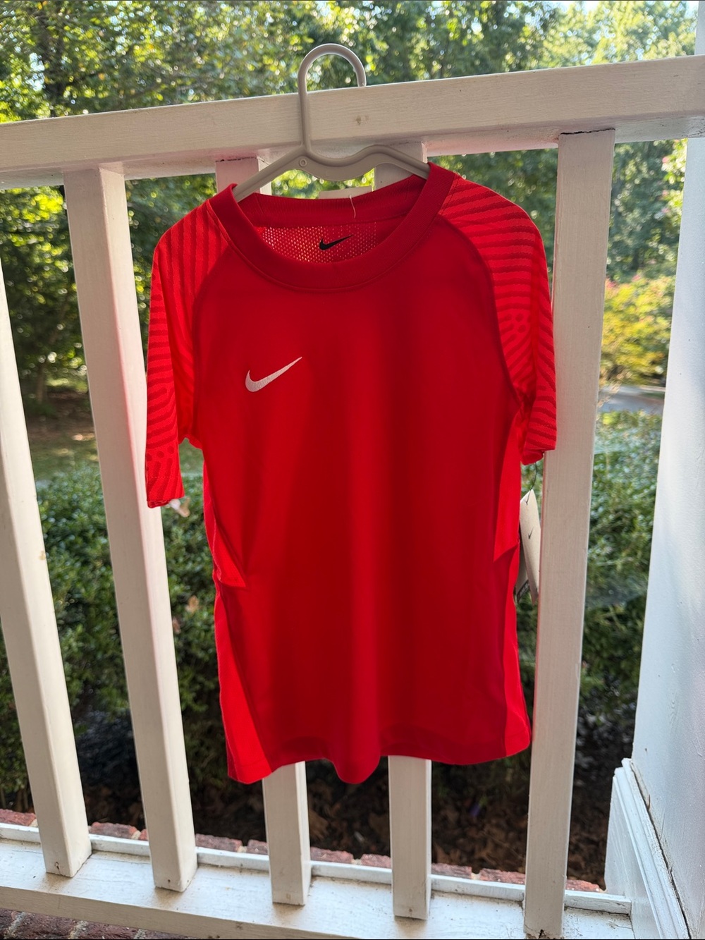 Nike Red Short Sleeve Dri-FIT Youth Soccer Shirt